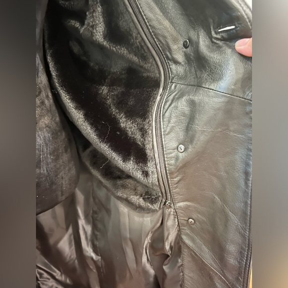 Leather Trench coat long brand new without tag unisex - Picture 7 of 14